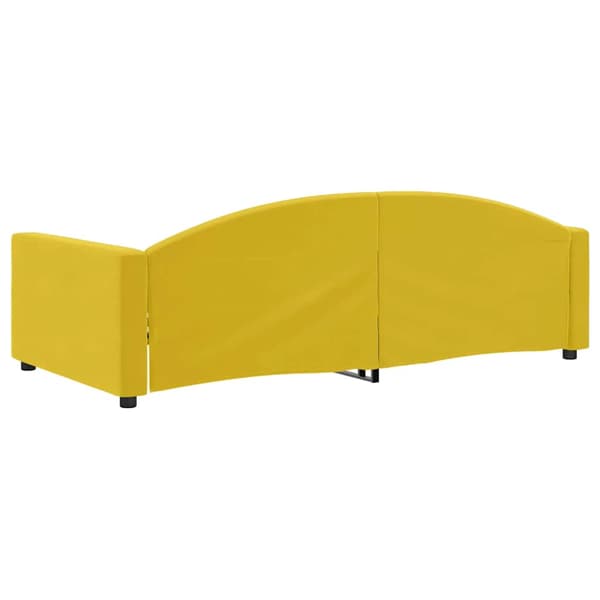 vidaXL Bäddsoffa gul 100x200 cm klädd i sammet