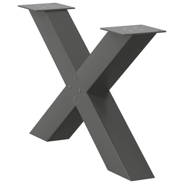 vidaXL X-formede sofabordsben 2 stk. antracit