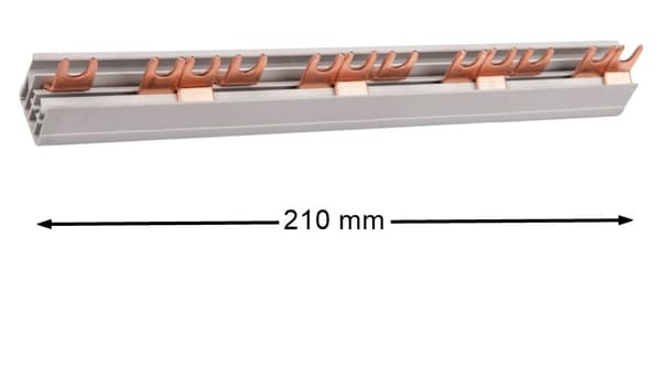 Gaffelformet kamforbindelsesskinne 3F 63A 10mm2 12 Modulær HAGER