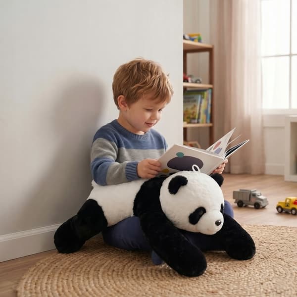 claro Sensorisk Panda Vægtet Bamse - Stress og Søvn Krammedyr 60cm