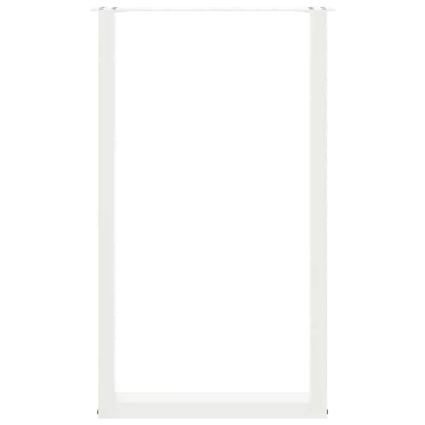 vidaXL sofabordsben, 2 stk., hvide, 60x(100-101) cm, stål