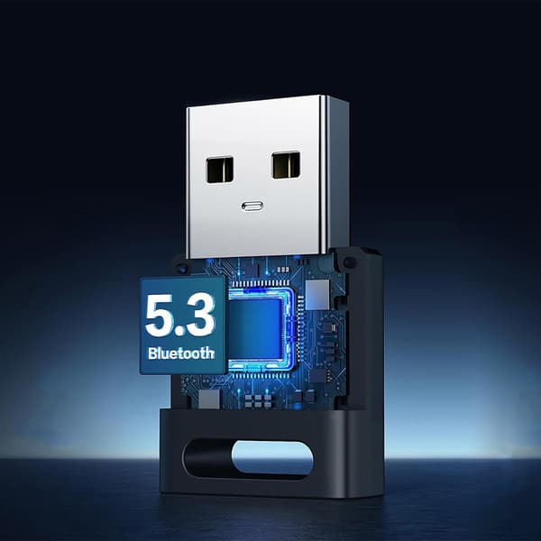 Bluetooth 5.3 USB-A-adaptermodul - svart