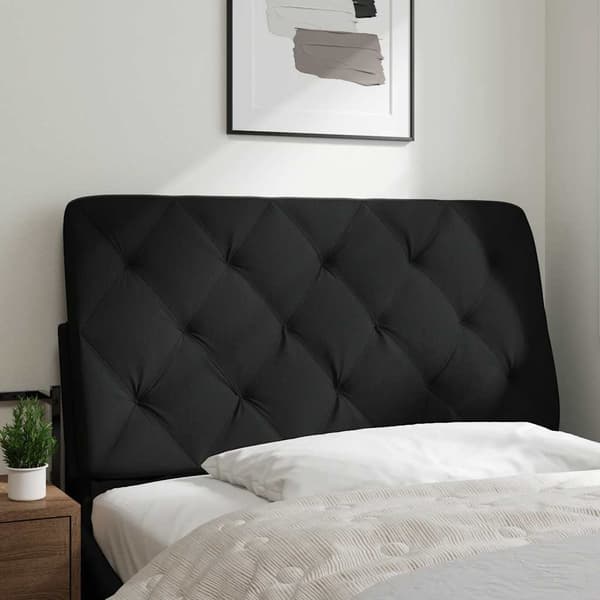 vidaXL hovedgærdehynde, sort, 100 cm, stof