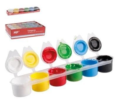 Tempera plakatmaling 15 ml 6 farver