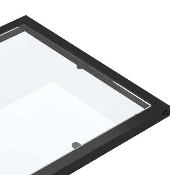 vidaXL computer sidebord transparent 50x35x65 cm