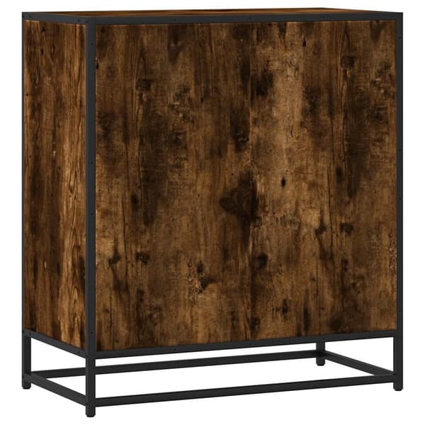 vidaXL kommode, røget eg, 68x35x76 cm, træbaseret materiale