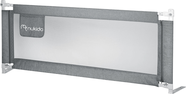 Nukido NK-227 sängyn kaide, harmaa, 180 cm
