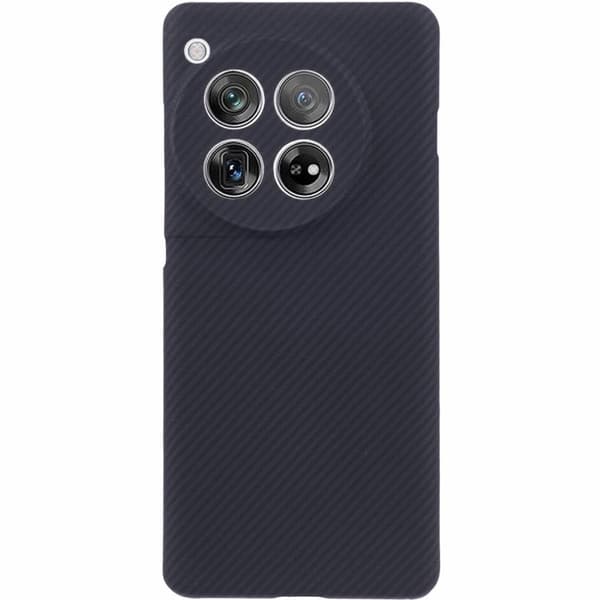 Etui til OnePlus 12 5G, Aramidfibercover, sort