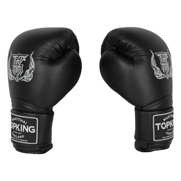Top King Super Air Muay Thai Boksehandsker Sorte 12OZ