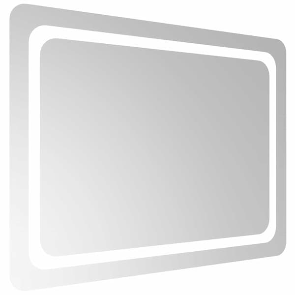 vidaXL Badrumsspegel med LED, 80x60 cm