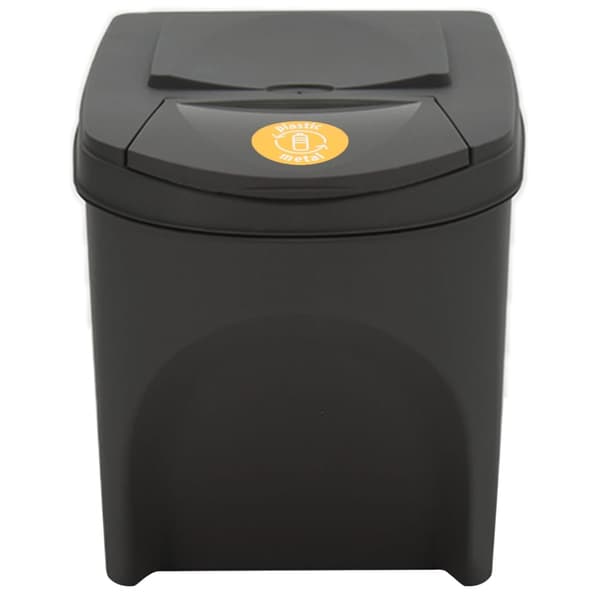 vidaXL Stapelbara papperskorgar, 4 st, grå, 100 l, polypropen