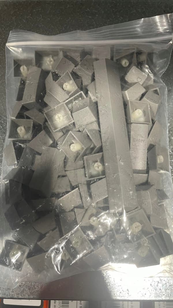 KEYCAPS Standard grå taster til Profile mekaniske tastaturer