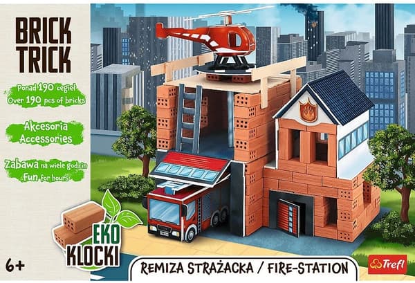Trefl Brick Trick Keramikklodser Brandstation (61915)