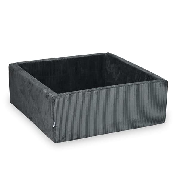 Tør pool 110x110x40 Corduroy grafit uden bolde