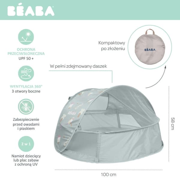 UV Strandtelt - Beaba - Breezynest Lichen