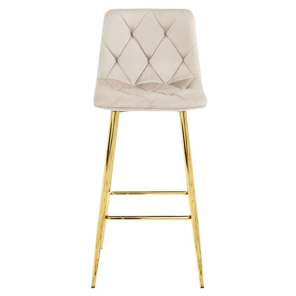 NADO pall - beige sammet / GYLLENE ben x 2