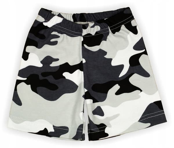 Sorte camouflage shorts, 116 klammer