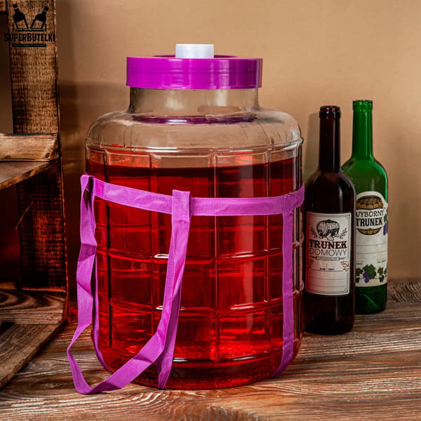 16 liters burk med plastlock + remmar