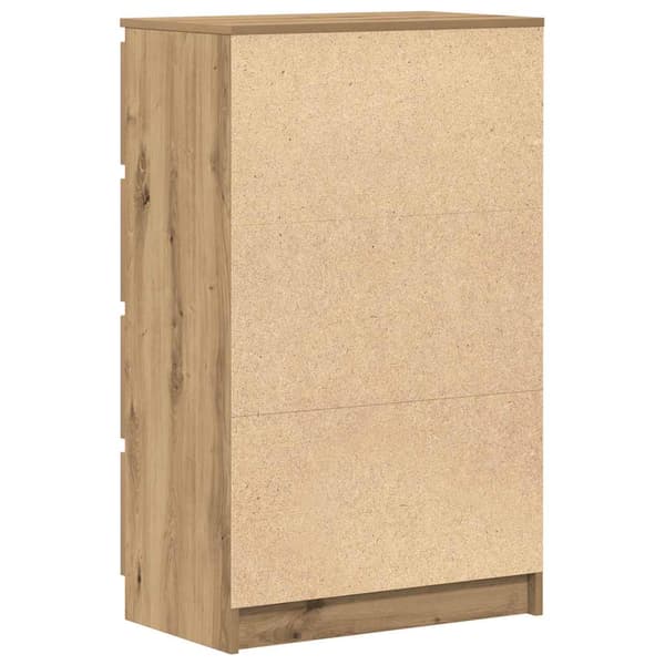 vidaXL håndlavet kommode i egetræ 60x35x98,5 cm limet træ