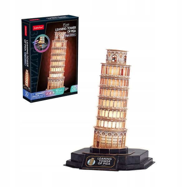 3D LED-PUSSEL LUTADE TORNET I PISA NATTVERSION 53