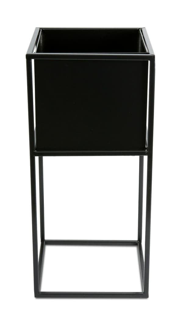 Modern svart blomställning 50 cm