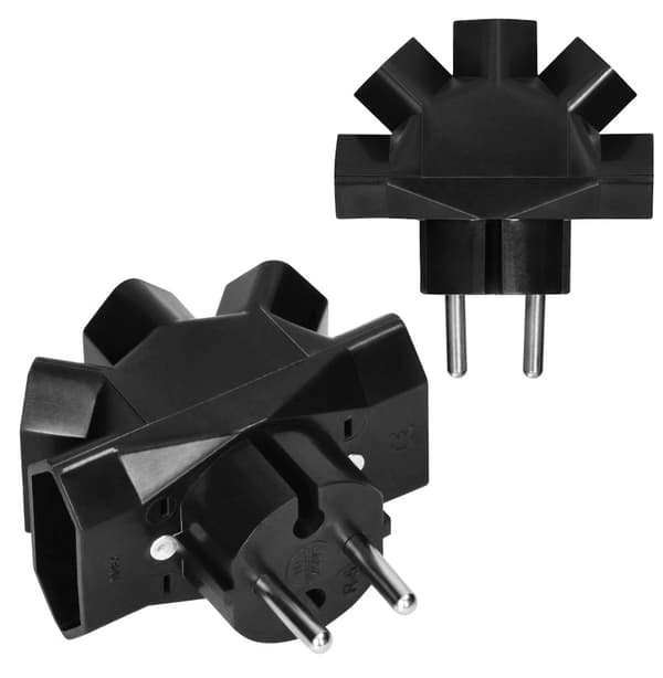 Thief's 5-vejs elektrisk splitter til fladstik