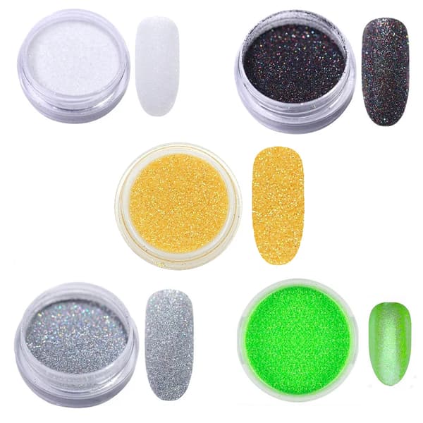 Neglekunst Glitter Hvid
