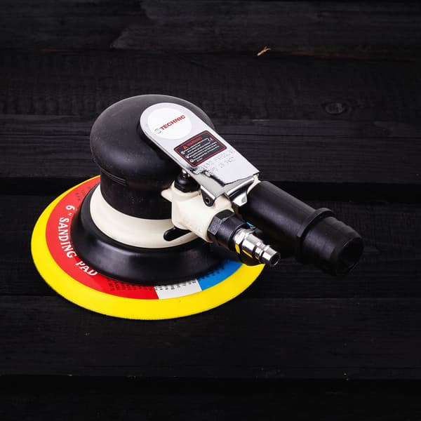 PNEUMATISK EXCENTRISK ORBITALSLIBEMASKINE 150 MM HASTIGHEDSREGULERING