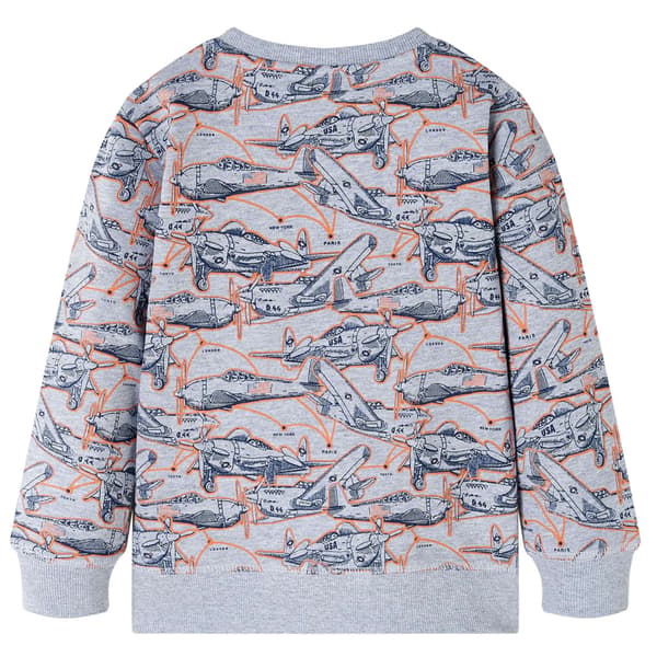 Børnesweatshirt, gråmeleret, 128