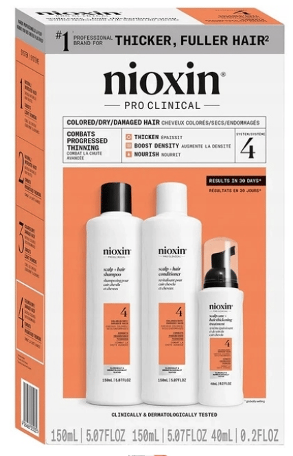 Nioxin System 4 Kit Schampo+Balsam+Behandling 2x150+40 ml
