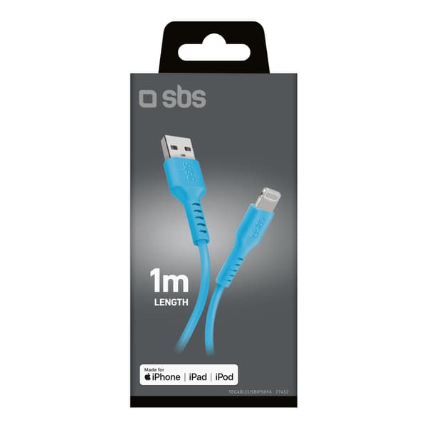 USB-A til iPhone Lightning-kabel - Blå