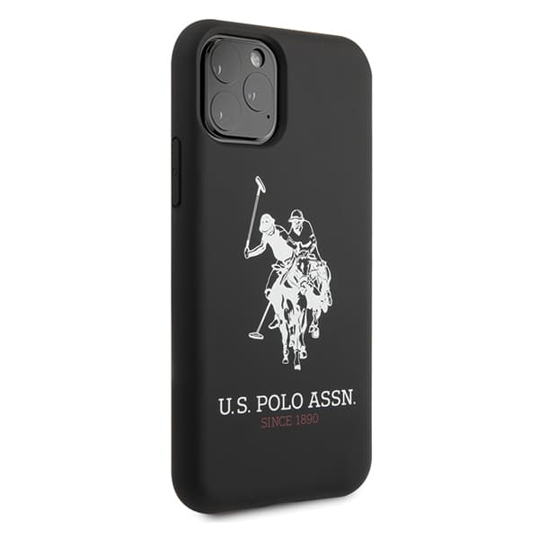 US Polo Silikone Kollektion Etui til iPhone 11 Pro Max, Sort
