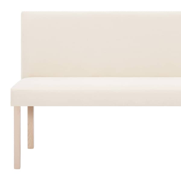vidaXL Penkki, 139,5 cm, Kermanvärinen, Polyesteri