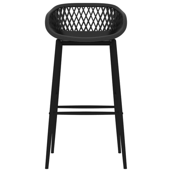 vidaXL Barstolar, set om 2, svart