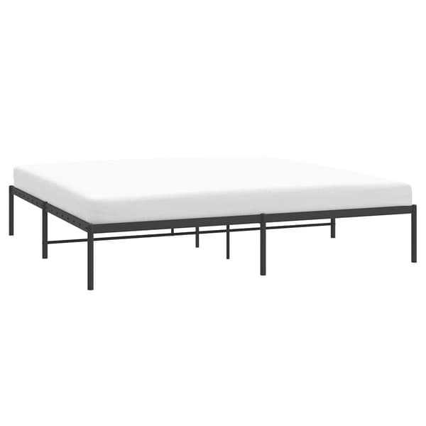 vidaXL metalsengestel sort 180x200 cm