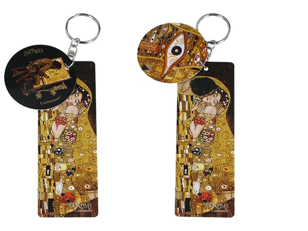 Väskberlock/Nyckelring - G. Klimt, Kyssen och Adele (CARMANI)