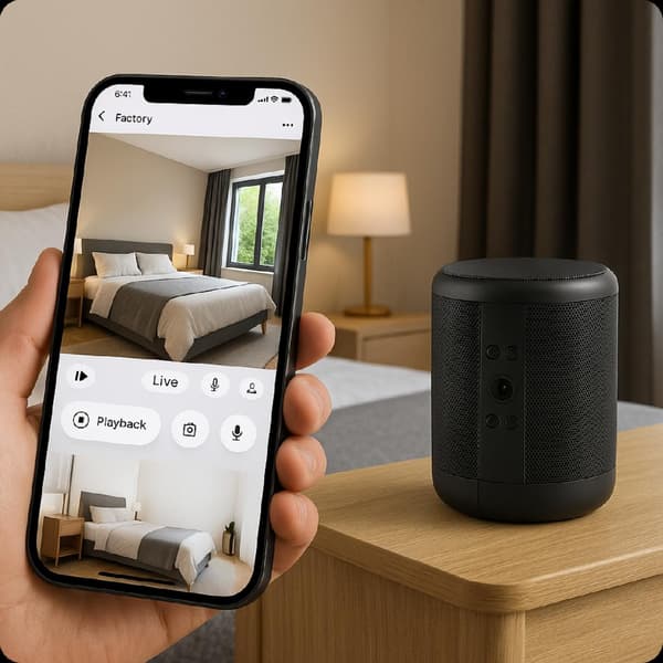 Minikamera BS02 WiFi-kaiuttimessa