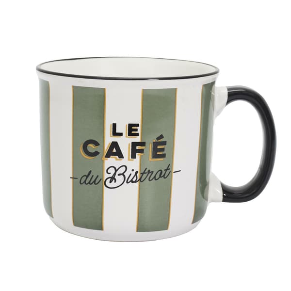 Snygg Bistrot-mugg 450 ml grön