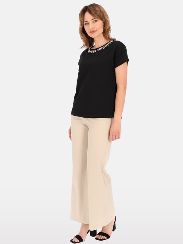 ELEGANT DAMBLUS I BOMULL MED HALSBAND