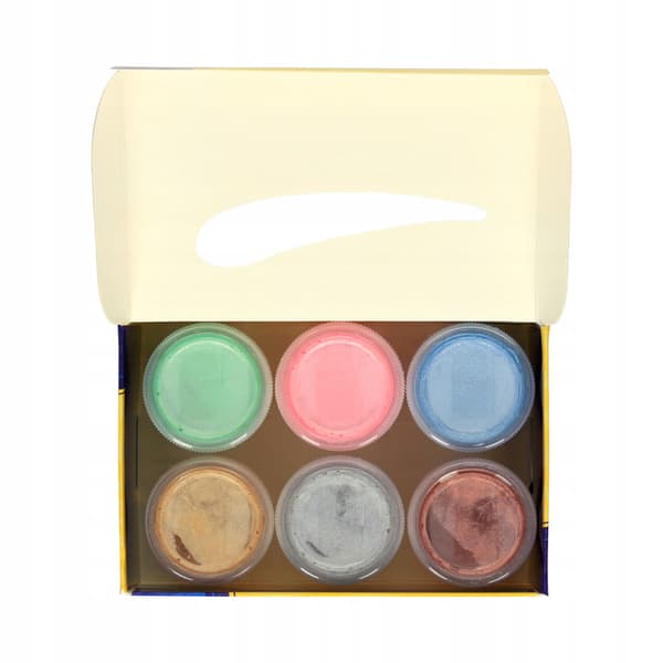 Astra dekorative malinger med perleglans, 6 farver x