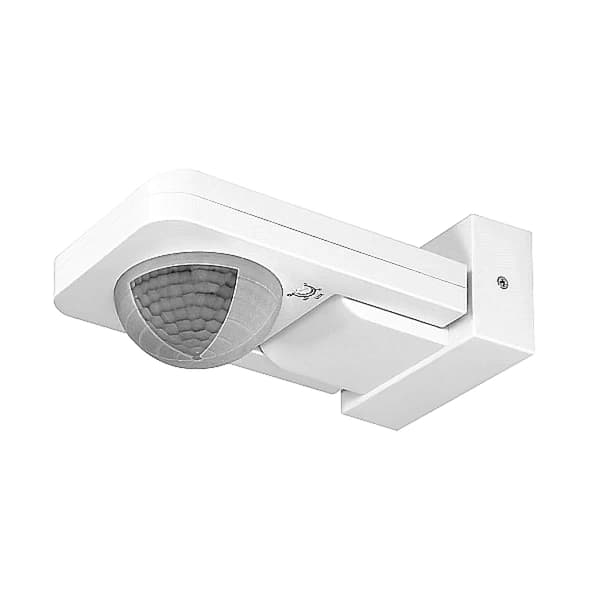 Rörelse- och närvarosensor för utomhusbruk 2000W 360 grader 20m Ytmonterad Vit