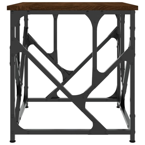 vidaXL sofabord brunt egetræ 45x45x47,5 cm
