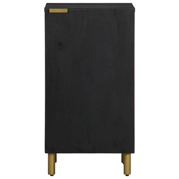 vidaXL skab, sort, 40x33x75 cm, træbaseret materiale