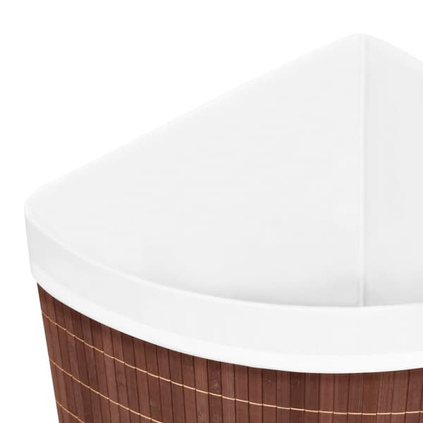 vidaXL Tvättkorg i bambu brun 60 l
