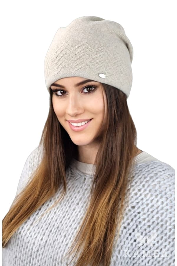 HANA dam höst-vintermössa, beige färg