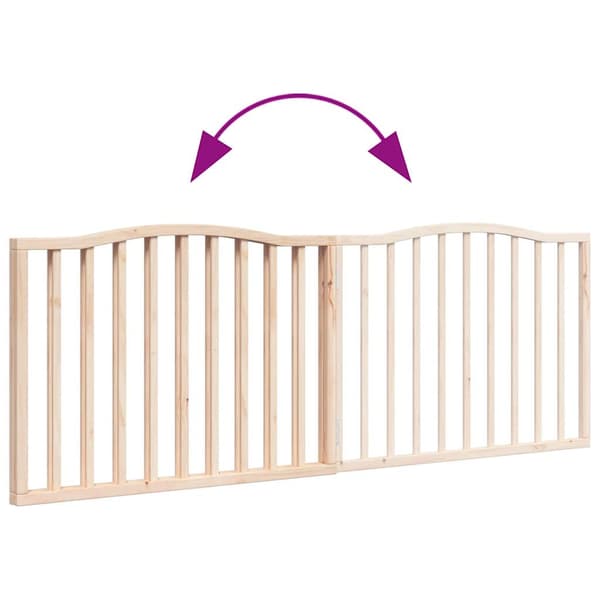 vidaXL foldbart sikkerhedsgitter til hunde, 2 paneler, 160 cm