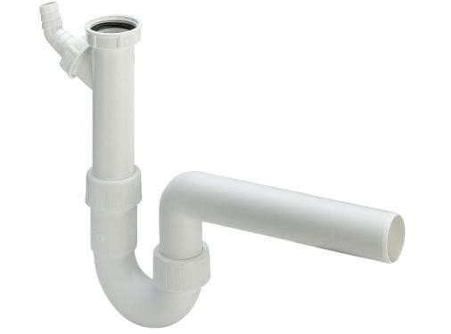 Avloppsrör för diskho 6/4"x50 plast/vit