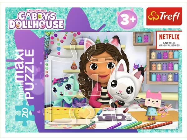 Trefl MiniMaxi Gabbys dockhuspussel 20 bitar 21156
