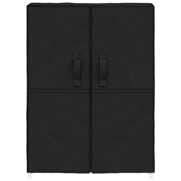 vidaXL skoskab sort 60x28x90 cm stof