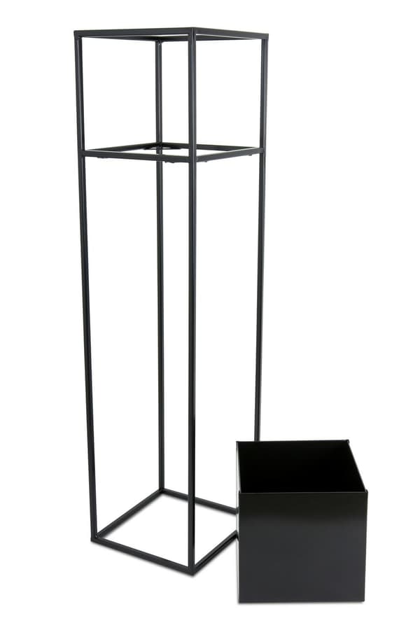 Modern svart blomställning 90 cm
